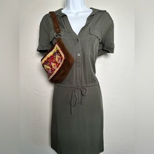 🆕GAP • Army Green Shirt Dress